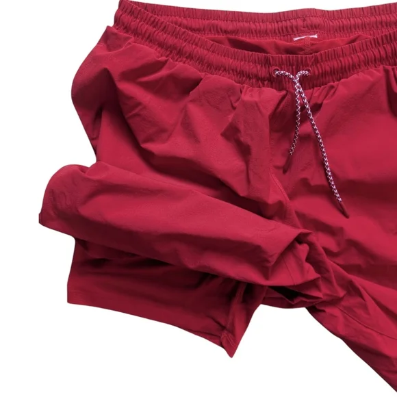 Fabletics Red Athletic Shorts - Picture 2 of 4
